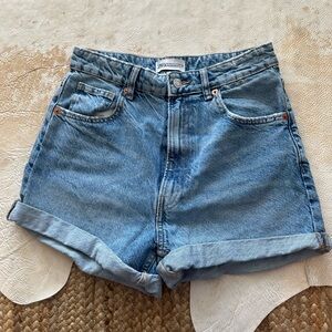 Zara High Rise Denim Shorts